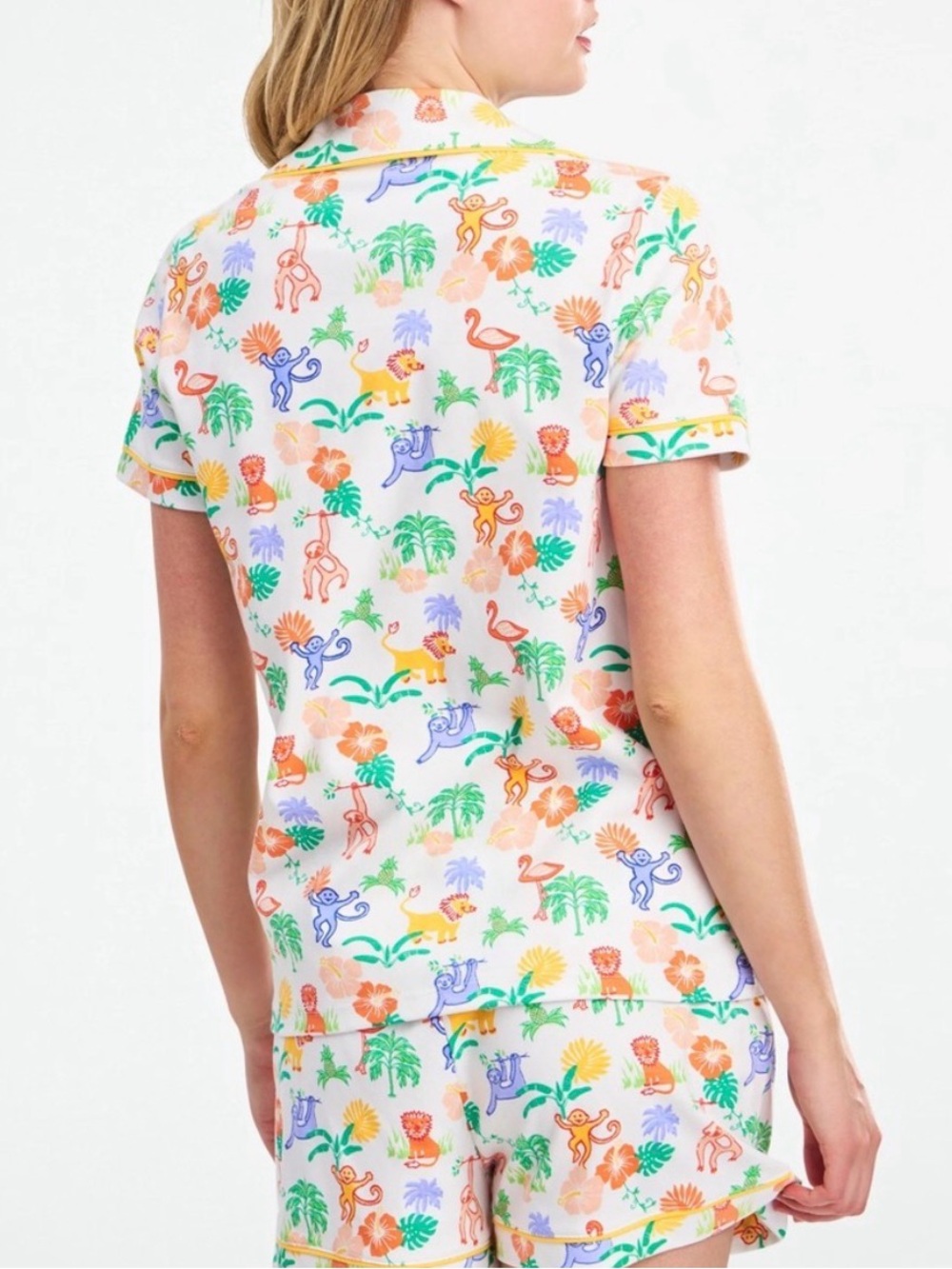 Roller Rabbit jungle party polo pajamas - Picture 2 of 11